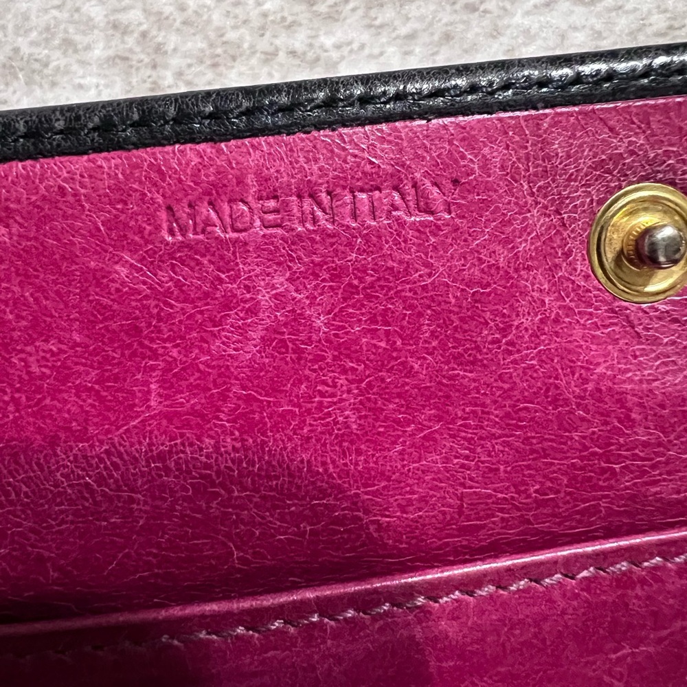 Miu Miu Black Wallet with Gold Chain - Picture 3 of 14